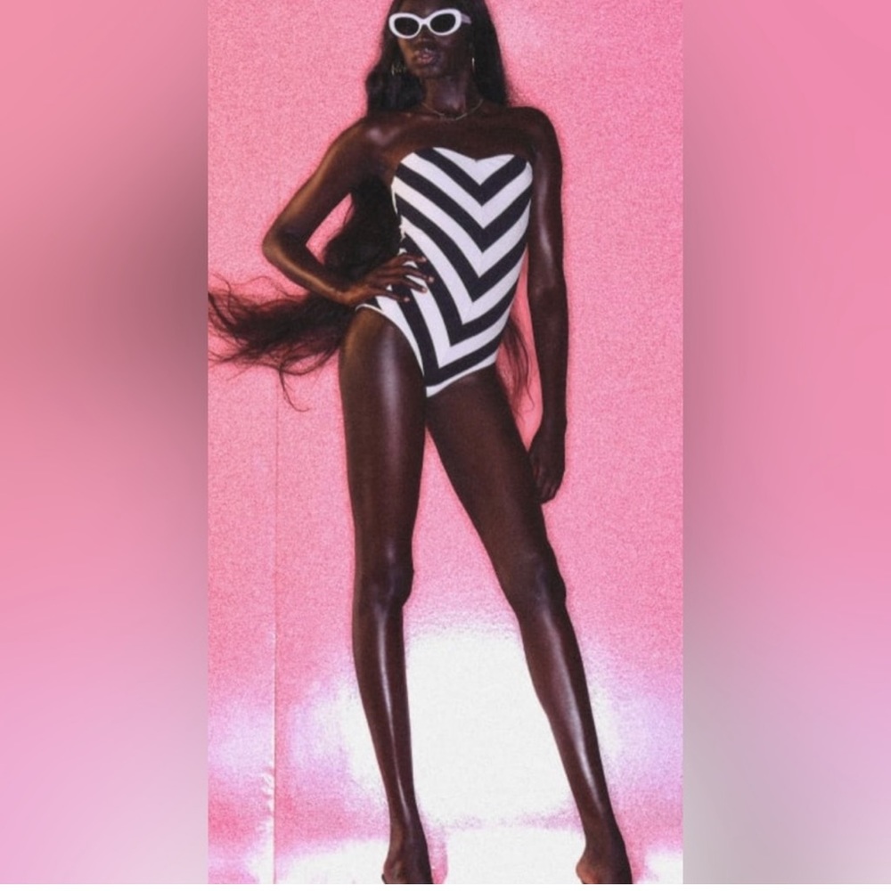 BARBIE X ZARA STRIPED SWIMSUIT